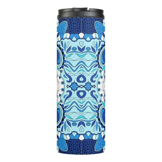 Bouteilles Isothermes Tracery motif apaisant sans faille. Design Mehendi (Dos)