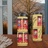 Bouteilles Isothermes Train à vapeur 9 Photo Collage Red Christmas