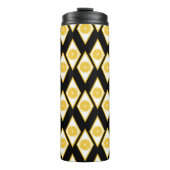 Bouteilles Isothermes Tranches d'agrume dans le motif moderne de diamant (Devant)