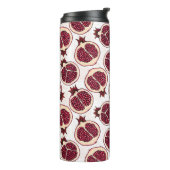 Bouteilles Isothermes Tranches de grenade sur blanc (Tourné sur la gauche)