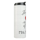 Bouteilles Isothermes Travail de l'enseignant de coeur Appréciation pers (Tourné sur la gauche)