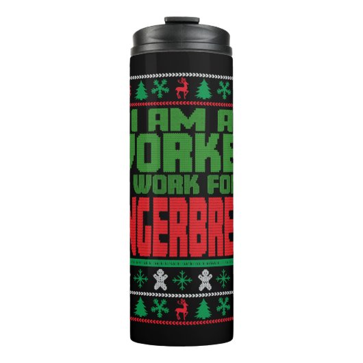 Bouteilles Isothermes Travail Noël dire (Devant)