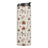 Bouteilles Isothermes Travel mug with a pattern of brown and green (Tourné sur la gauche)