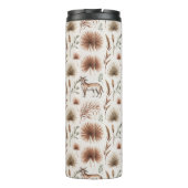 Bouteilles Isothermes Travel mug with a pattern of brown and green (Dos)