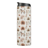 Bouteilles Isothermes Travel mug with a pattern of brown and green (Tourné sur la droite)