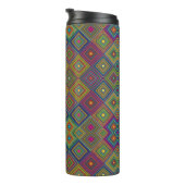 Bouteilles Isothermes Travel mug with vibrant geometric pattern (Tourné sur la droite)