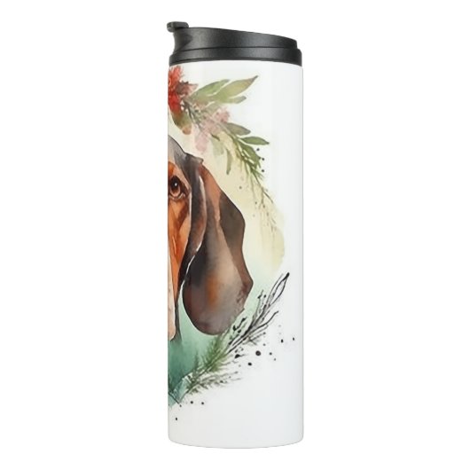 Bouteilles Isothermes Treeing Walker Christmas Wreath Festive Pup (Tourné sur la droite)