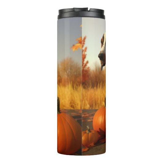 Bouteilles Isothermes Trek Walker Coonhound Chiot Citrouille d'automne (Dos)