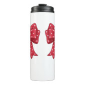 Bouteilles Isothermes Trendy Coquette Red Ribbon Bow with White Hearts (Devant)