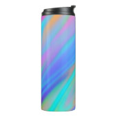 Bouteilles Isothermes Trendy luxe vert bleu violet faux holographique (Tourné sur la gauche)