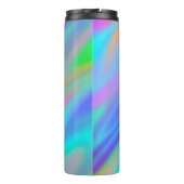 Bouteilles Isothermes Trendy luxe vert bleu violet faux holographique (Dos)