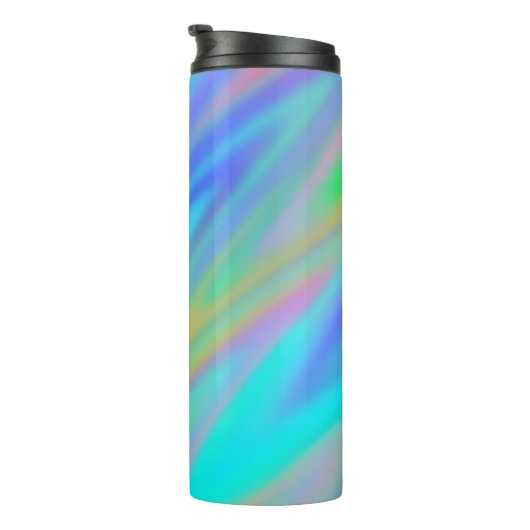 Bouteilles Isothermes Trendy luxe vert bleu violet faux holographique (Tourné sur la droite)