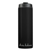 Bouteilles Isothermes Trendy Monogram | Name de script noir moderne (Devant)