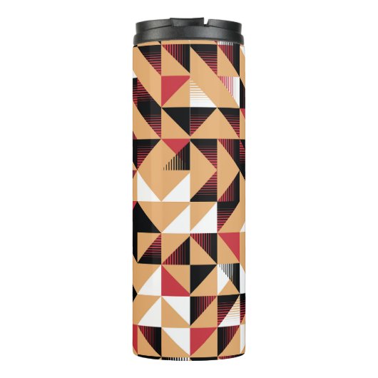 Bouteilles Isothermes Triangle Abstrait, Beauté Rétro Élégante. (Dos)