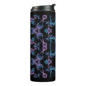 Bouteilles Isothermes Triangle bleu et violet Mandala (Tourné sur la gauche)