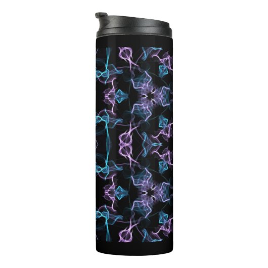 Bouteilles Isothermes Triangle bleu et violet Mandala (Tourné sur la droite)