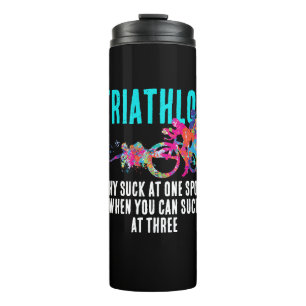 Bouteilles Isothermes Triathlon Sport Humour Couleurs Taches de Peinture