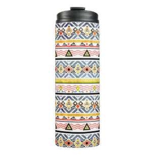 Bouteilles Isothermes Tribal Grunge : Ethno Folk Retro.