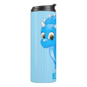 Bouteilles Isothermes Tricératops Bébé Bleu Cute Dinosaur (Tourné sur la gauche)