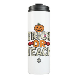 Bouteilles Isothermes Trick Or Teach Halloween Professeur Vintage Vector