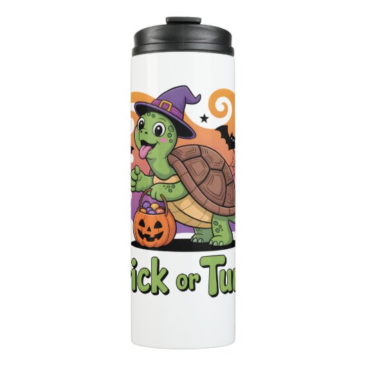 Bouteilles Isothermes Trick ou Turt Funny Turtle Halloween (Devant)