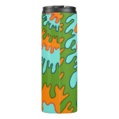 Bouteilles Isothermes Trippy Green Orange Liquid Dripe Motif Y2K (Dos)