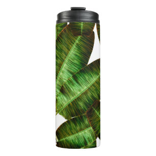 Bouteilles Isothermes Tropical banana leaves, jungle leaf seamless flora