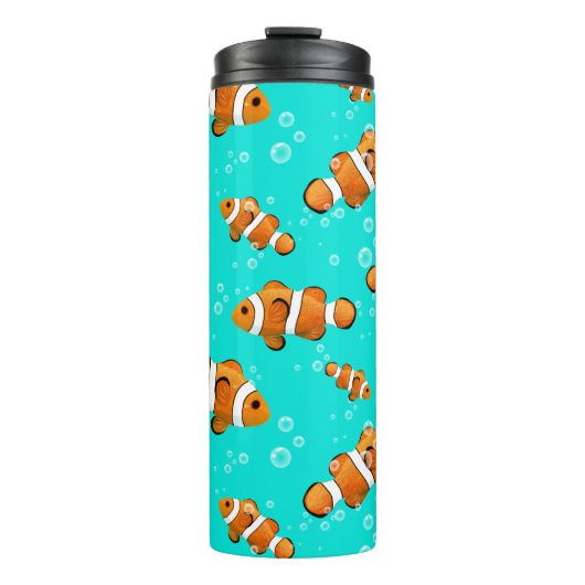Bouteilles Isothermes Tropical Clownfish & Bubbles Motif (Devant)