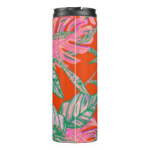 Bouteilles Isothermes Tropical Palm leaf monstera coleus rouge vert rose (Dos)