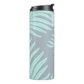 Bouteilles Isothermes Tropical Pastel Feuilles Monogram Thermal Tumbler (Tourné sur la gauche)