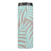Bouteilles Isothermes Tropical Pastel Feuilles Monogram Thermal Tumbler (Dos)