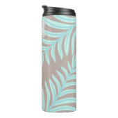 Bouteilles Isothermes Tropical Pastel Feuilles Monogram Thermal Tumbler (Tourné sur la droite)