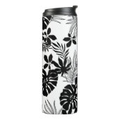 Bouteilles Isothermes Tropiques Noires et Blancs : Nature Silhouettée (Tourné sur la gauche)