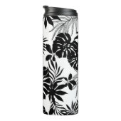 Bouteilles Isothermes Tropiques Noires et Blancs : Nature Silhouettée (Tourné sur la droite)
