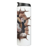 Bouteilles Isothermes Trou fissuré de Bulldog 3D (Tourné sur la droite)