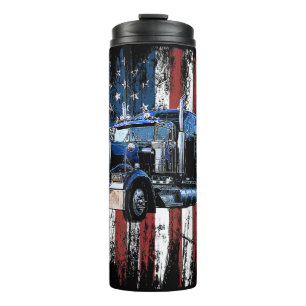 Bouteilles Isothermes Trucker American Flag Truck Driver Truck Driver Gi