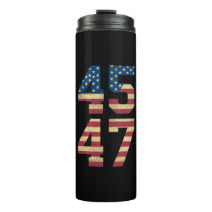 Bouteilles Isothermes Trump 2024 45 47 Drapeau Américain Vintage Rétro 4