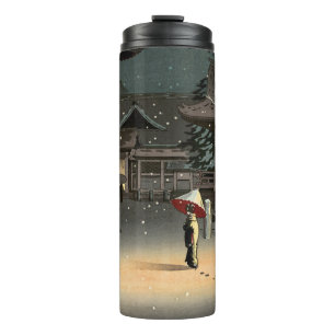 Bouteilles Isothermes Tsuchiya Koitsu - Neige au temple de Nezu