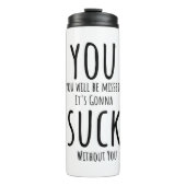 Bouteilles Isothermes Tu t'enfuis, tu pars (Devant)