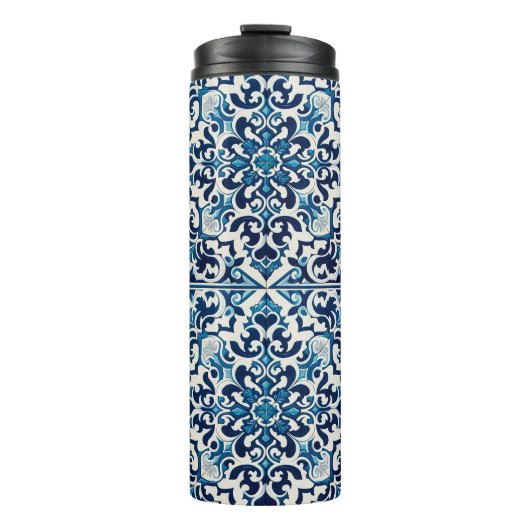 Bouteilles Isothermes Tuile bleue portugaise (Devant)