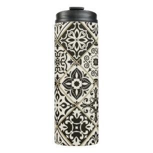 Bouteilles Isothermes Tuile en patchwork sans couture avec Islam, arabe,