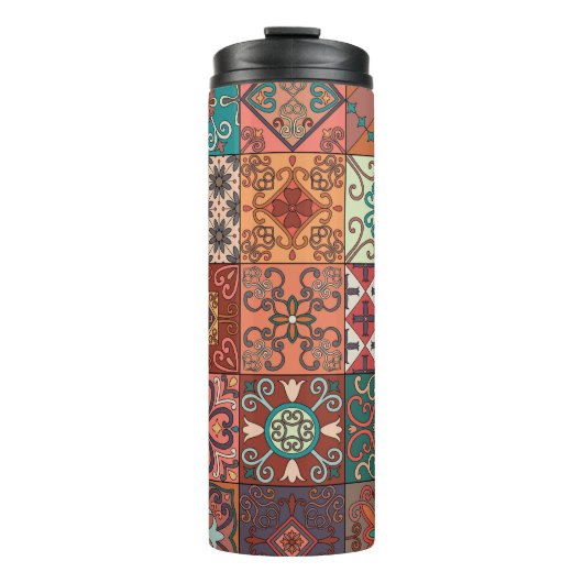 Bouteilles Isothermes Tuiles portugaises : Talavera Style Azulejo. (Devant)