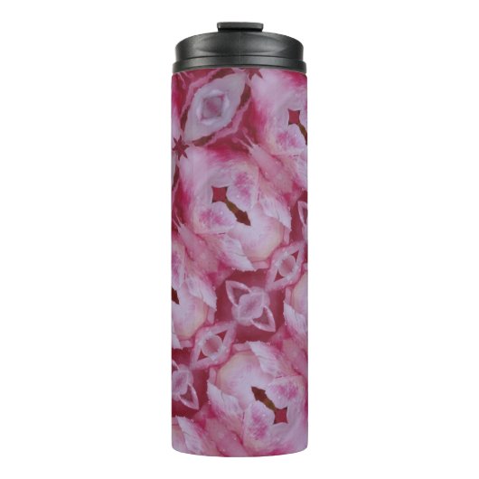 Bouteilles Isothermes Tulipe rose Ikat 4 (Devant)