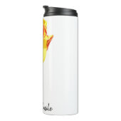 Bouteilles Isothermes Tulipe rouge et jaune personnalisée (Tourné sur la droite)