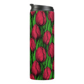 Bouteilles Isothermes Tulipes rouges (Tourné sur la droite)