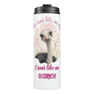 Bouteilles Isothermes Tumbler Autruche Drôle, Animal Mignon