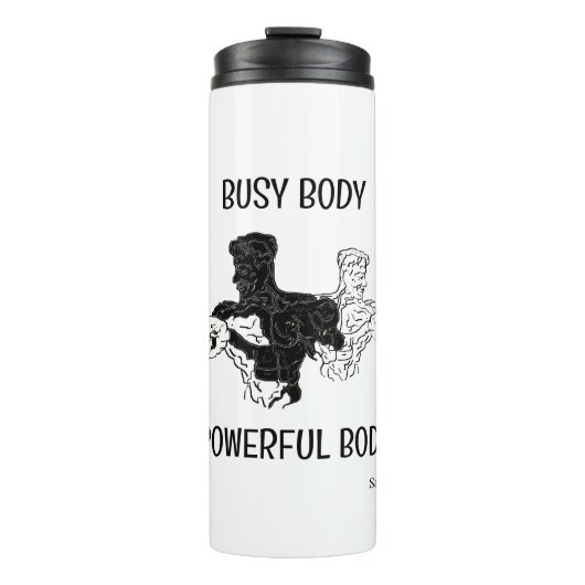 Bouteilles Isothermes Tumbler : Corps occupé / Corps puissant (Devant)