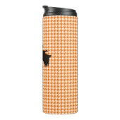 Bouteilles Isothermes Tumbler en terrier écossais, Houndstooth orange (Tourné sur la droite)