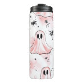 Bouteilles Isothermes Tumbler Halloween Fantôme rose (Devant)