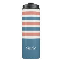 Tumbler personnalisé avec monogramme à motif rayur